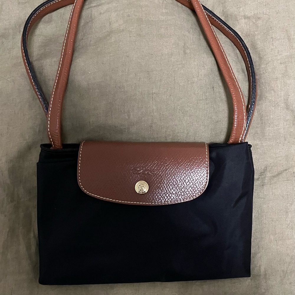 Longchamp Black and Brown Women's Bag